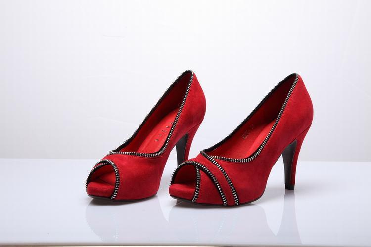 女鞋批发网 厂家供应莱斯外贸红色凉鞋高跟鞋2011女凉鞋 批发零售图片